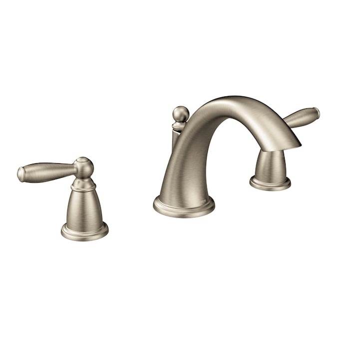 Moen Brantford Brushed Nickel 2-handle Deck-mount Roman High-arc Bathtub Faucet