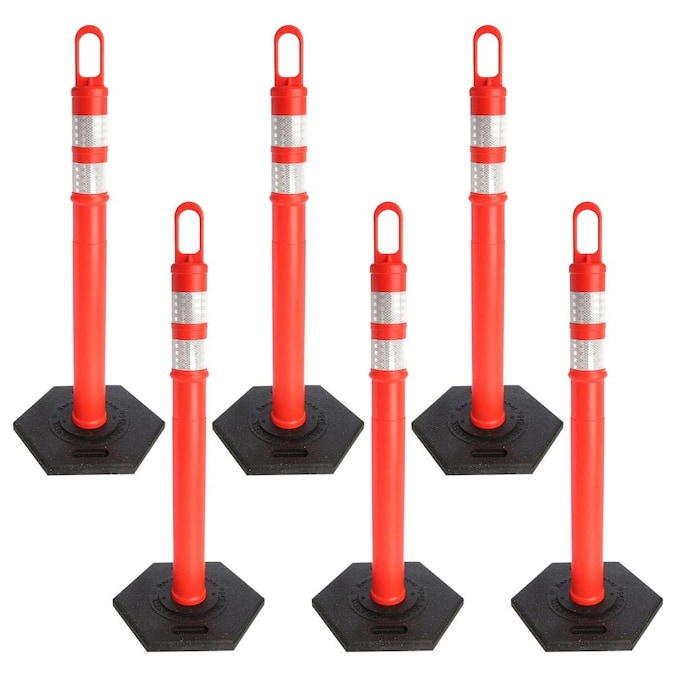 Mr. Chain 6-Pack 47.5-in Orange Channelizer Cone