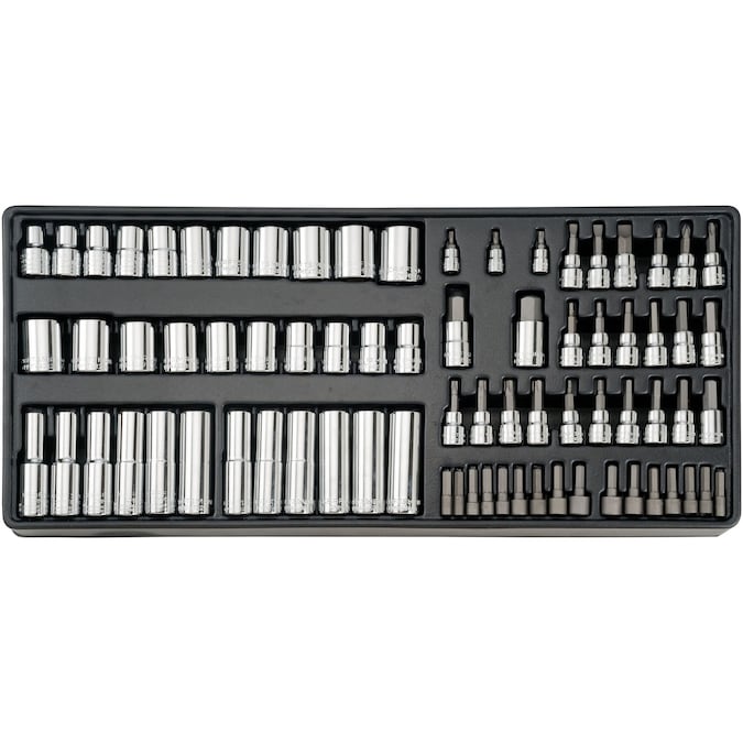 CRAFTSMAN 298-Piece Standard (SAE) and Metric Polished Chrome Mechanics Tool Set - Image 11
