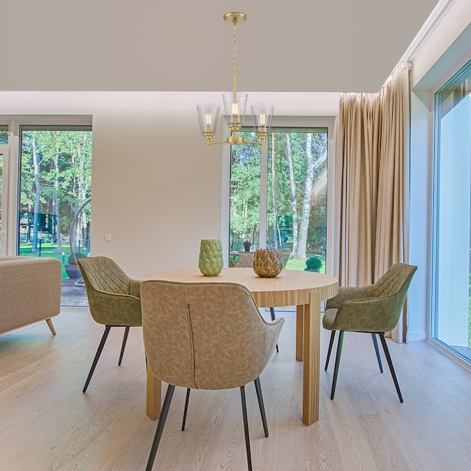 Designers Fountain Westin 3-Light Brushed Gold Modern/Contemporary Dry rated Chandelier