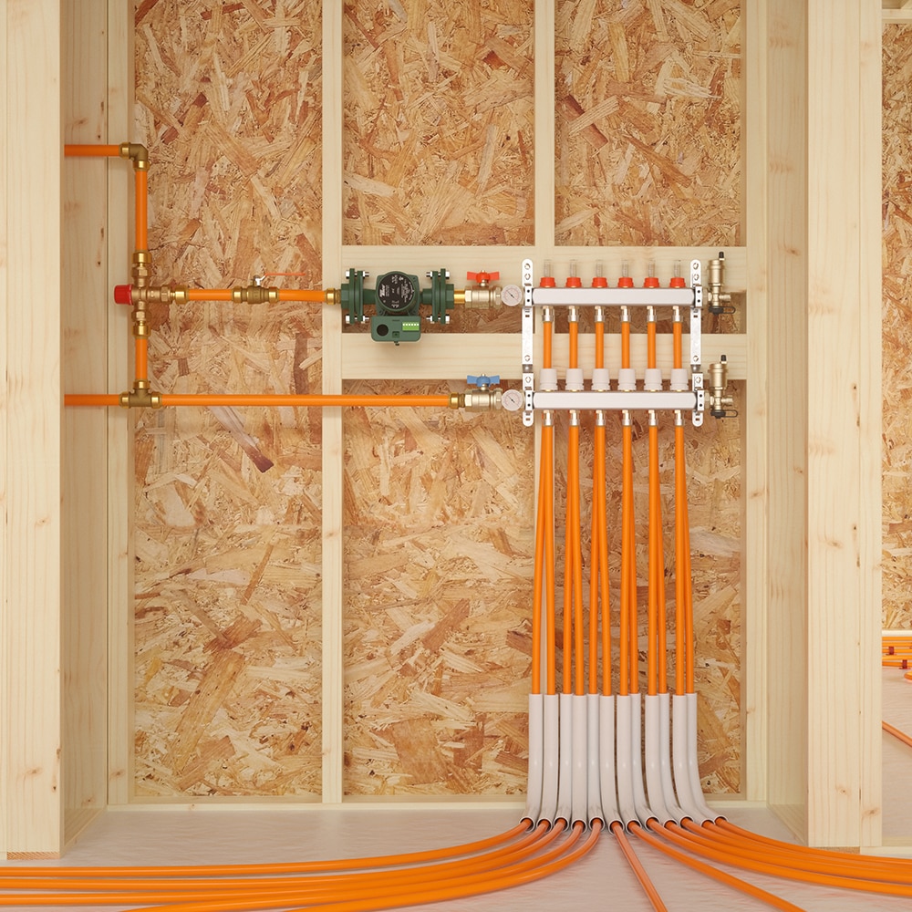 7 -Loop Brass 1-in x 1/2-in Radiant heating Manifold - Image 4