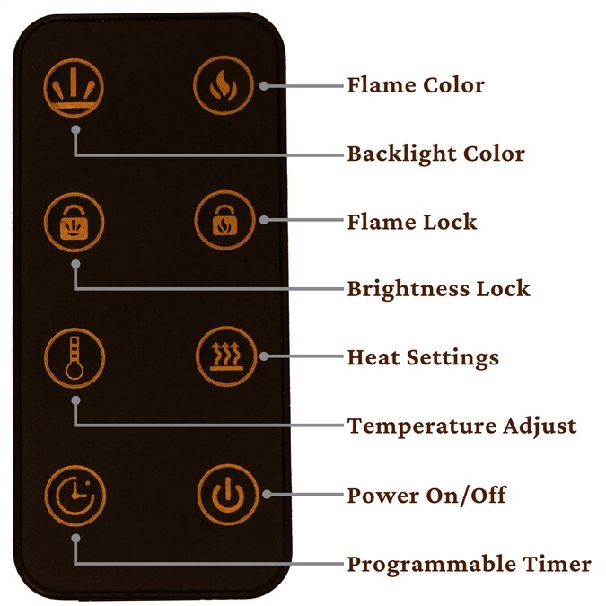 Cambridge 50-in W White LED Electric Fireplace - Image 6