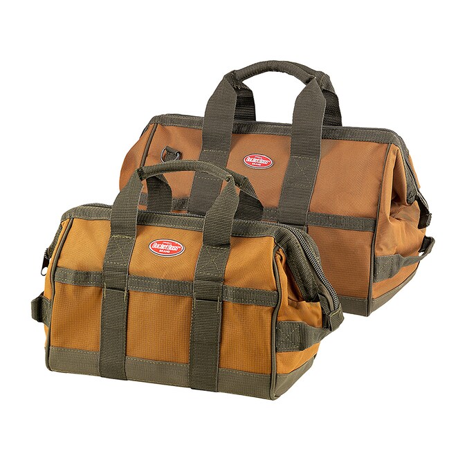Bucket Boss GATEMOUTH COMBO Brown Polyester 16-in Zippered Tool Bag