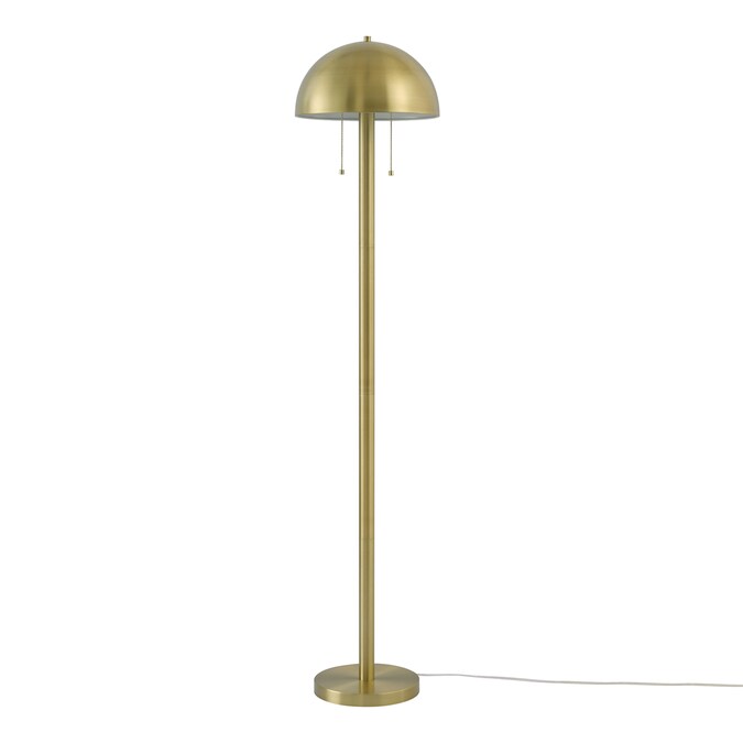 Globe Electric 60.1-in Matte Brass Floor Lamp - Image 2