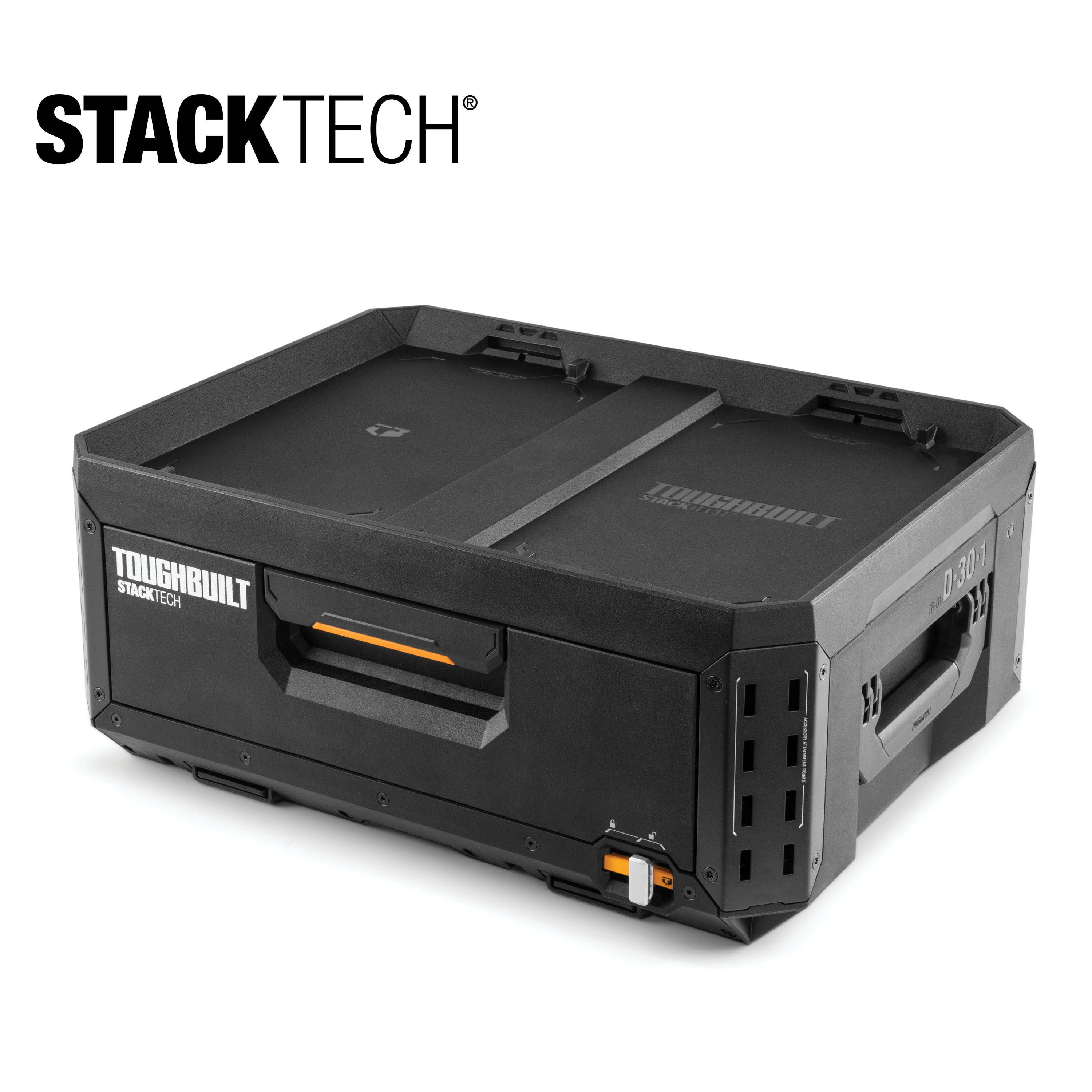 STACKTECH 21-in W x 8.8-in H x 16-in D Plastic/Metal Tool Box