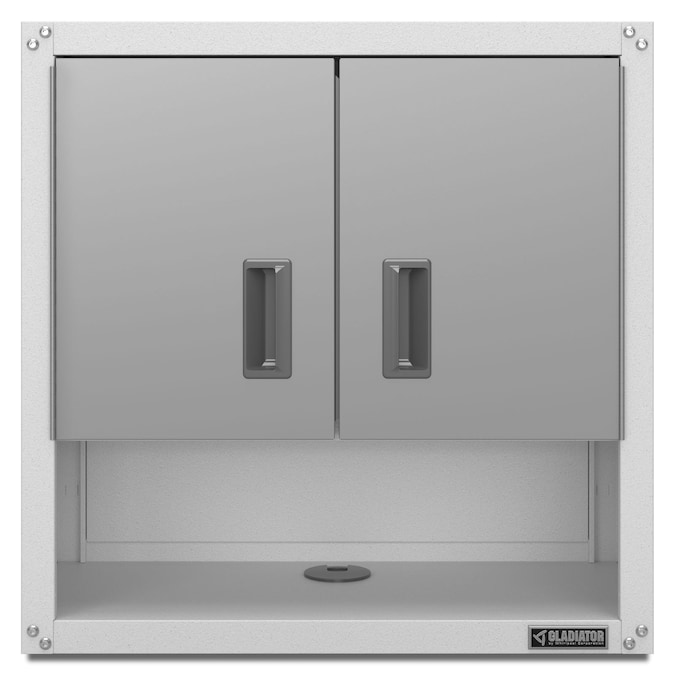 Gladiator 28-in W x 28-in H x 12-in D Wall-mounted Steel Garage Cabinet in White