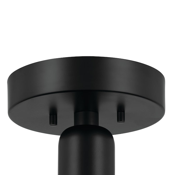 Kichler Riu 1-Light Black LED Flush Mount Light - Image 4