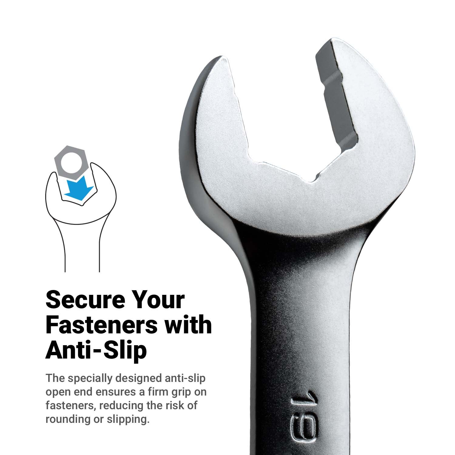 8 -Piece Set Standard (SAE) Ratchet Wrench - Image 4