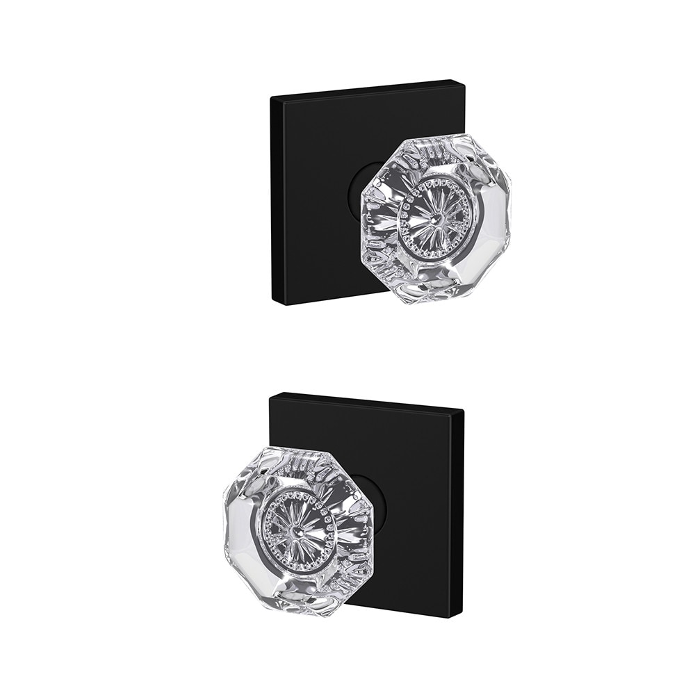 Custom Alexandria - Collins Matte Black Interior Bed/Bath Hall/Closet Combined door knob Single pack