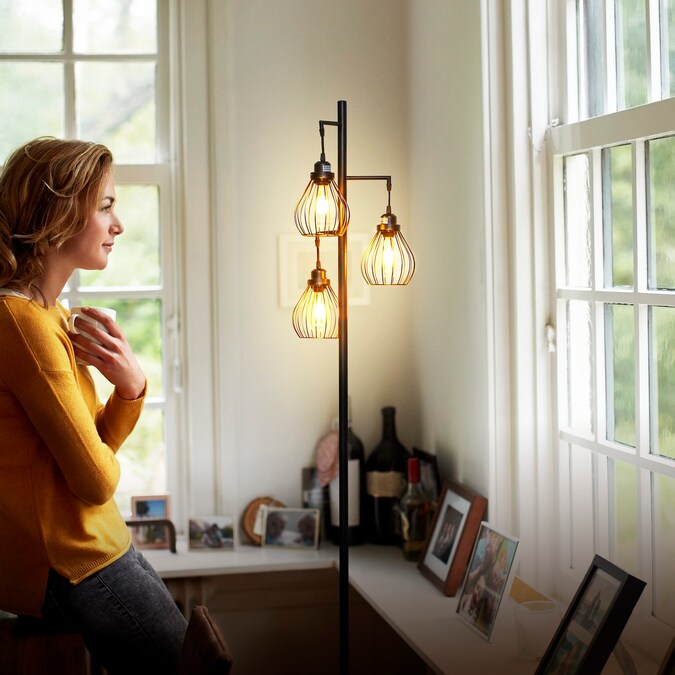 Brightech 68-in Classic Black Tree Track Floor Lamp - Image 4