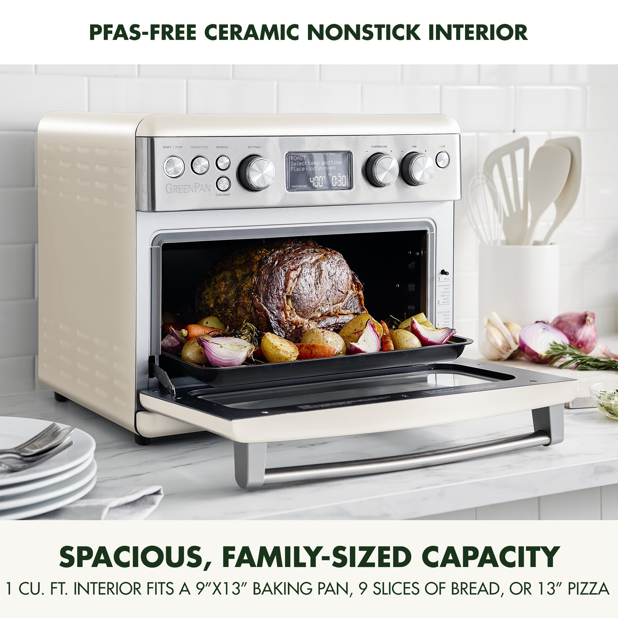 Elite 29.9-Quart White Digital 1 -Baskets Air Fryer - Image 6