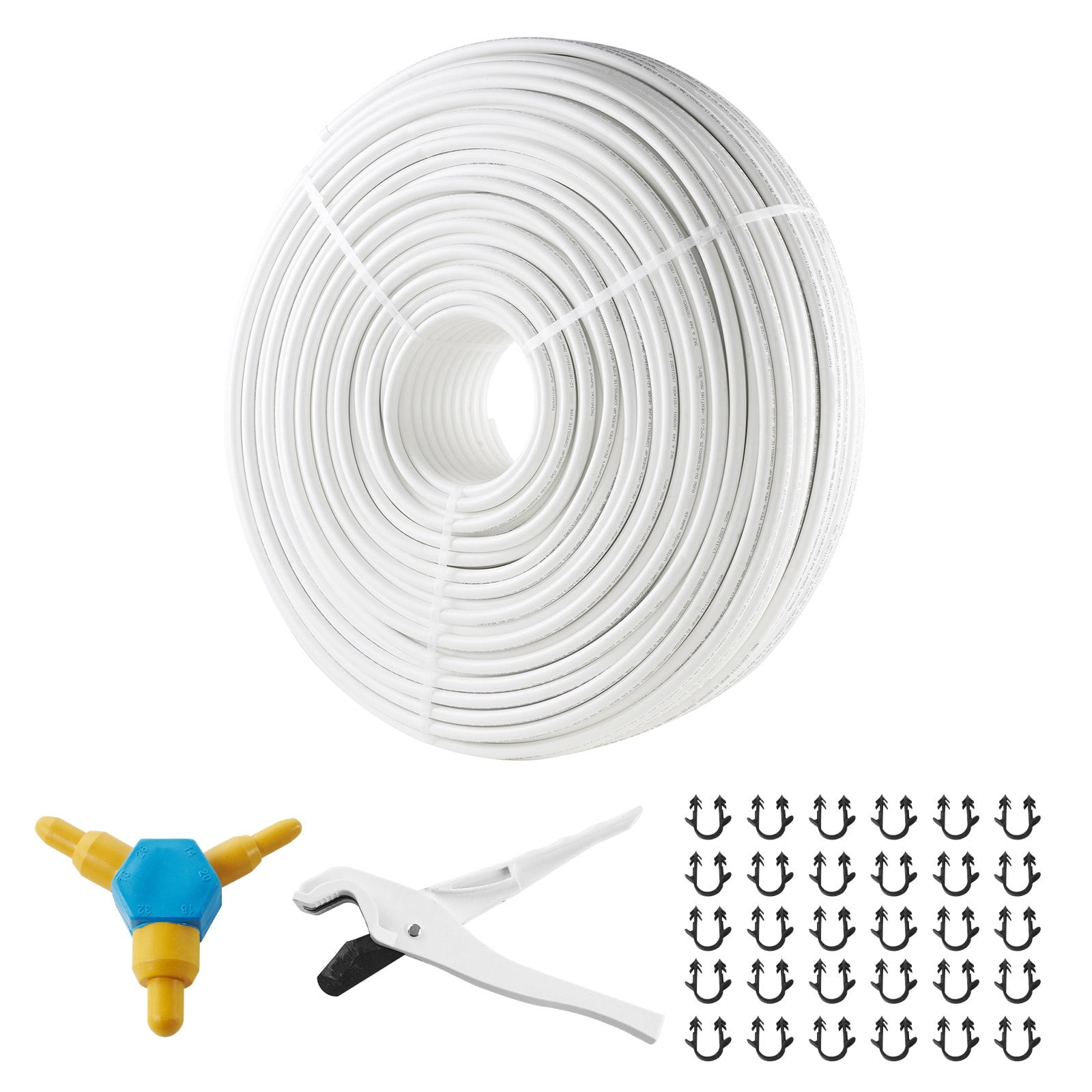 PEX-AL-PEX Tube 984ft 5/8 inch Diameter Aluminum-Plastic Composite Pipe with Oxygen Barrier Radiant Floor Heating PEX Pipe 0.08 inch Thickness Inner Aluminum Layer for Plumbing