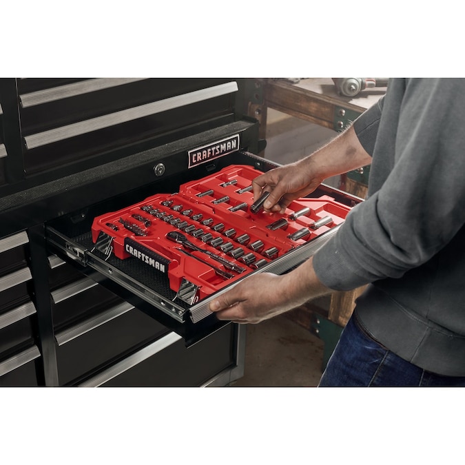 CRAFTSMAN 2000 Series 51.5-in W x 24.7-in H 8-Drawer Steel Tool Chest (Black) - Image 6