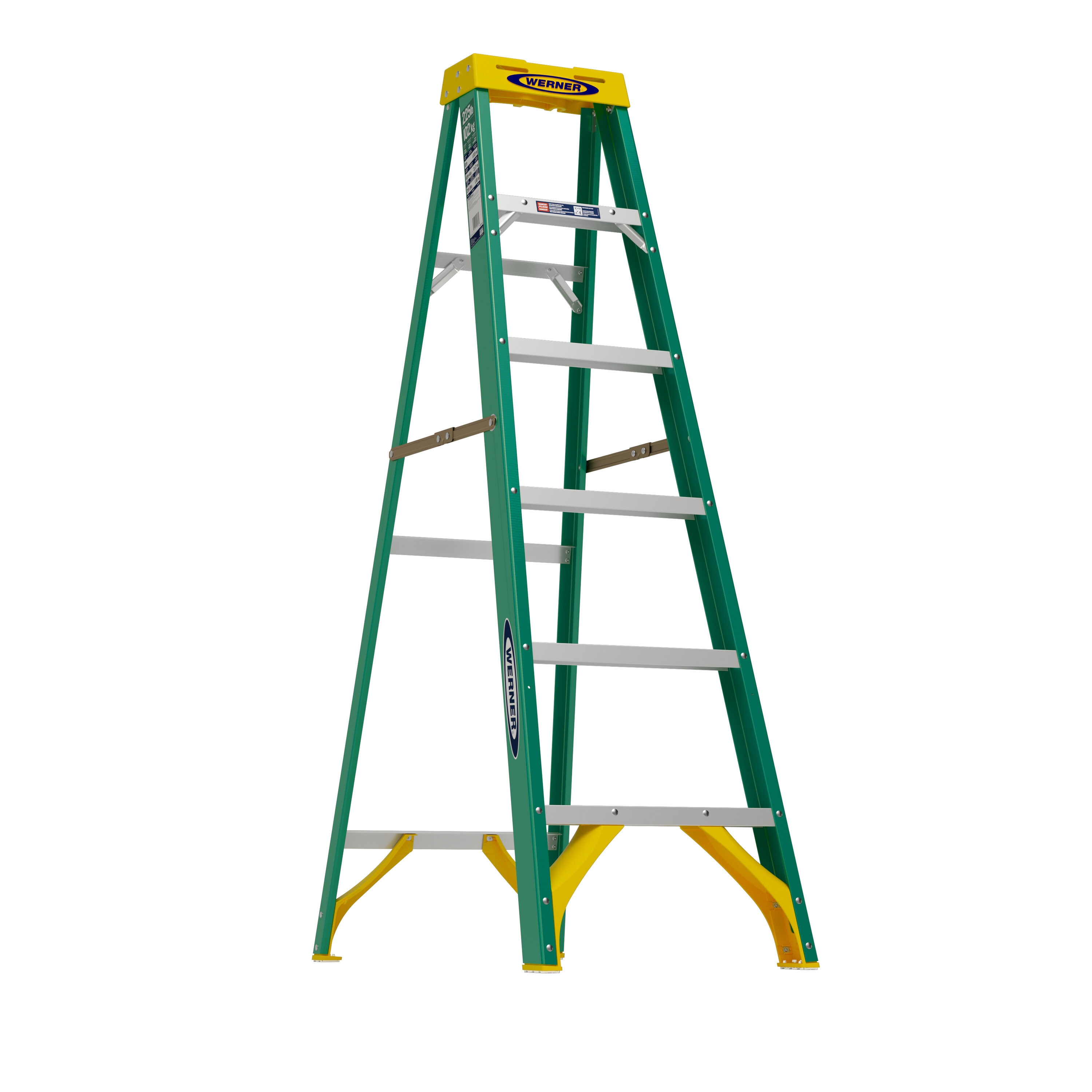 FS200 6.0-ft ( 10-ft Reach Height ) Fiberglass Type 2 - 225 lbs. Load Capacity Step ladder