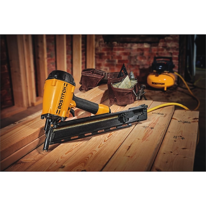 Bostitch 3-1/4-in 28-Degree Pneumatic Clip Head/Roundhead Framing Nailer - Image 13