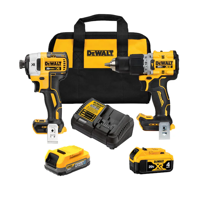 DEWALT 20V MAX XR HD-Impact Kit with 2 Batteries, Charger and Tool Bag