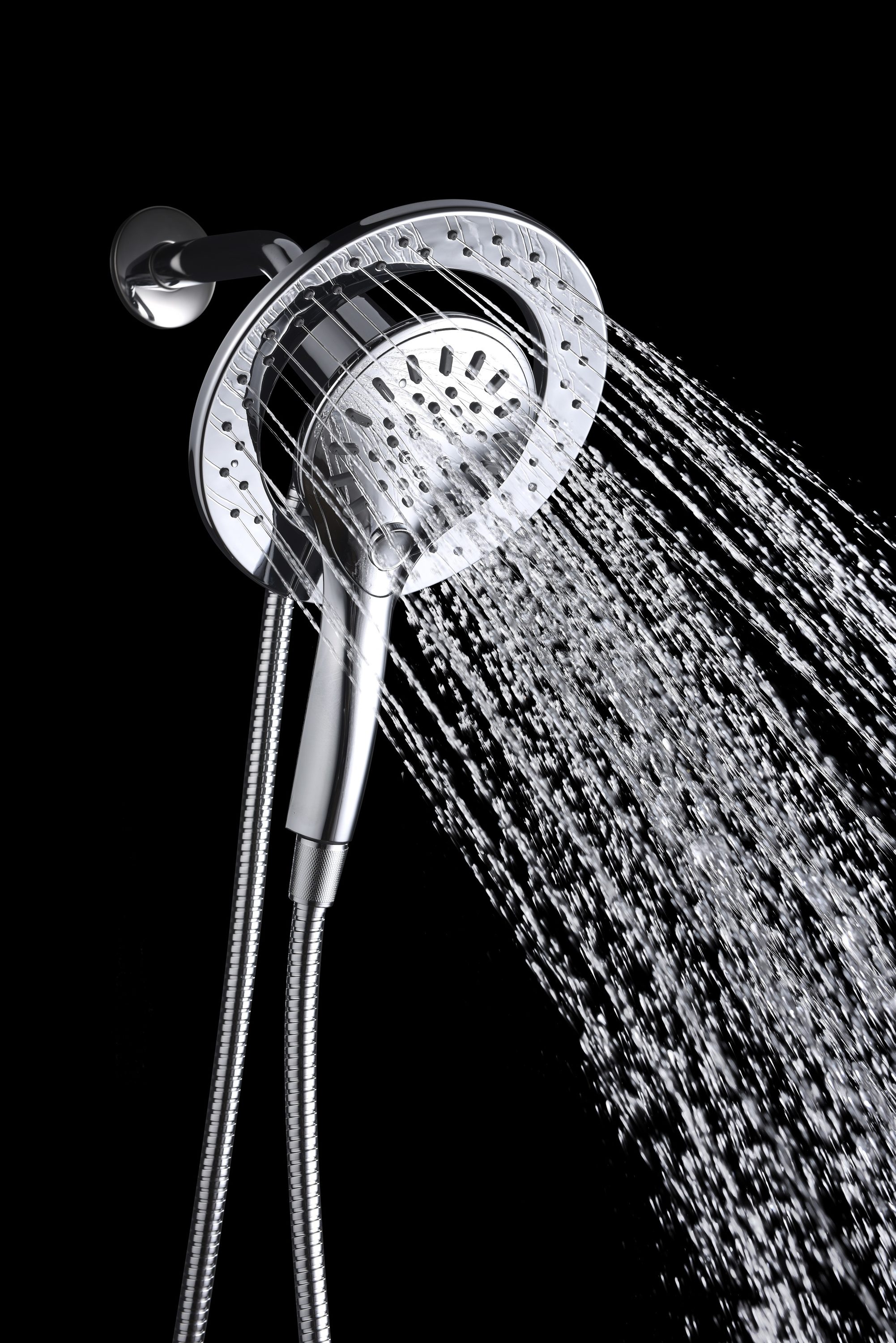 Valkyrie 3.0 -Spray Polished chrome 7.48-in Round Dual/Combo High Pressure Rain Shower Head 1.8 GPM - Image 2