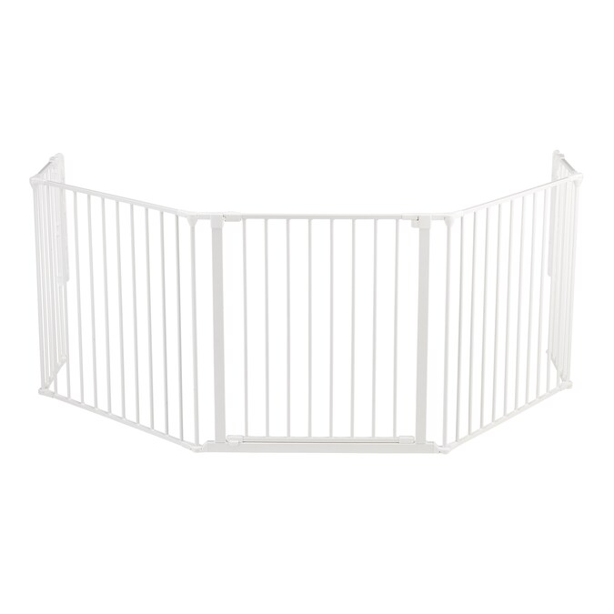 BabyDan 109.5-in x 28-in Hardware Mounted White Metal Safety Gate