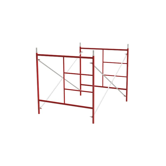 Build Frames Steel 5-ft H x 5-ft L 1-Tier Scaffold Set 9800-lb