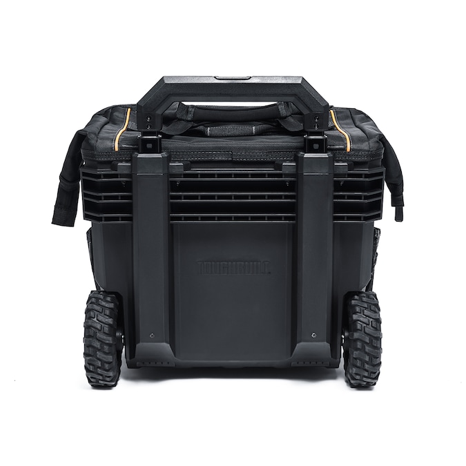 TOUGHBUILT Massive Mouth Hard Bottom XL Black Polyester 18-in Zippered Rolling Tool Bag - Image 17