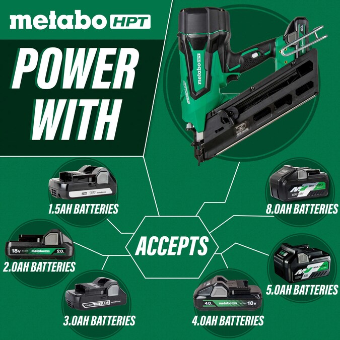 Metabo HPT 3-1/2-in 30-Degree Cordless Framing Nailer (Battery and Charger Included) - Image 5