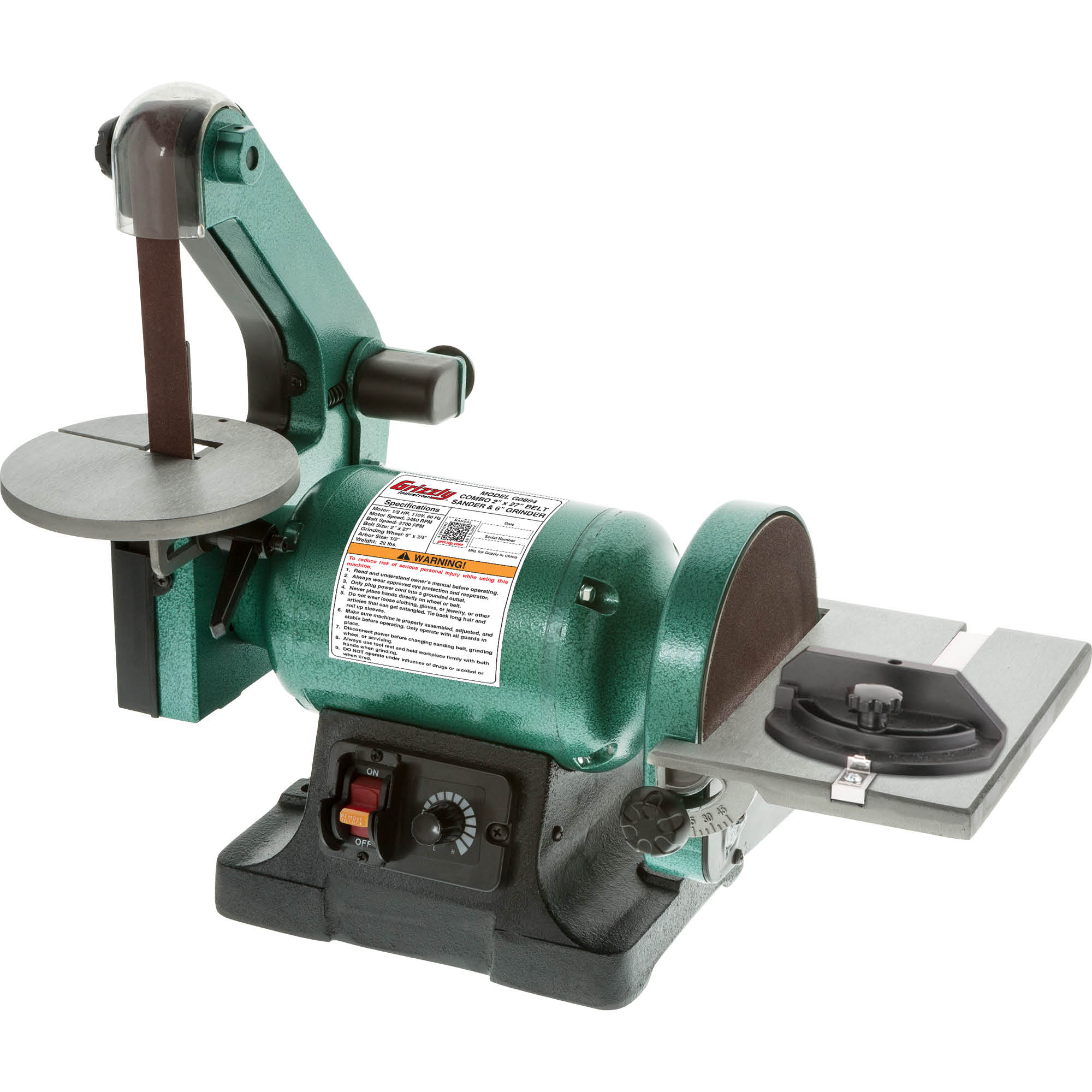 30 Belt 4 -Amp Benchtop Sander