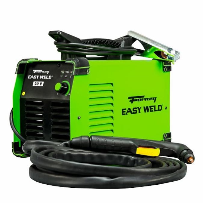 Forney Easy Weld 120V Plasma Cutter for Mild Steel, Aluminum, and Stainless Steel - Cuts up to 1/4-in - Drag Torch Technology - 14-ft Torch Cable - 8-ft Ground Cable