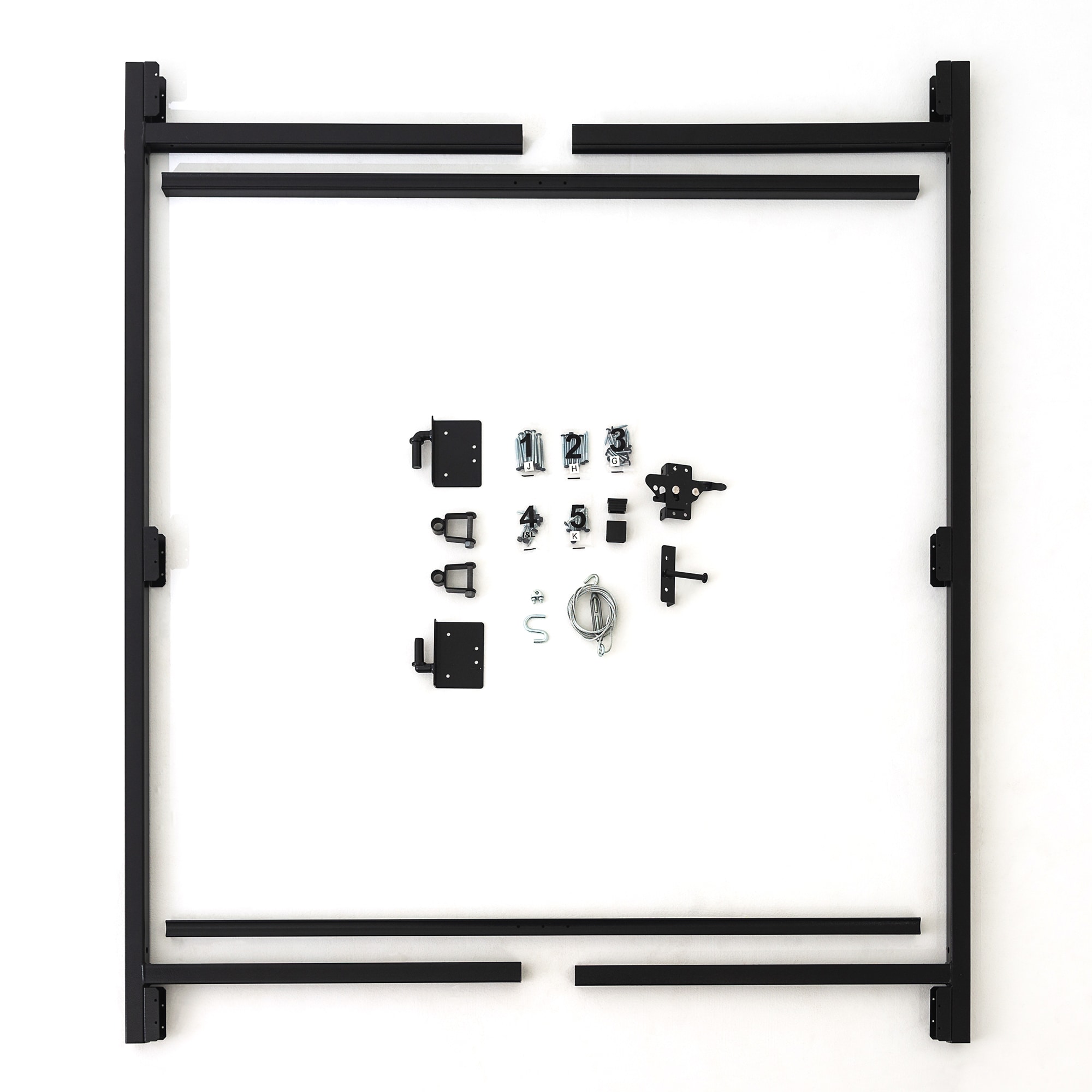 Contractor Series 96-in Black Gate kit