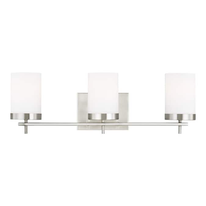 Generation Lighting Zire 24-in 3-Light Brushed Nickel LED Modern/Contemporary Vanity Light - Image 3
