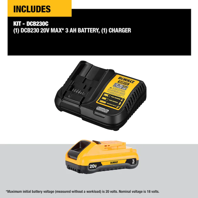 DEWALT 20-V Lithium Battery Kit (3 Ah) - Image 3
