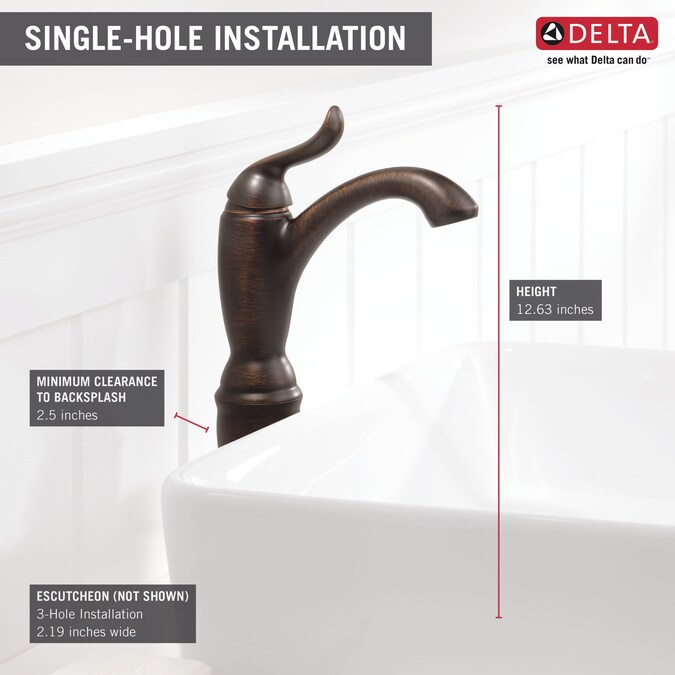 Delta Linden Venetian Bronze Vessel 1-Handle WaterSense Bathroom Sink Faucet - Image 3