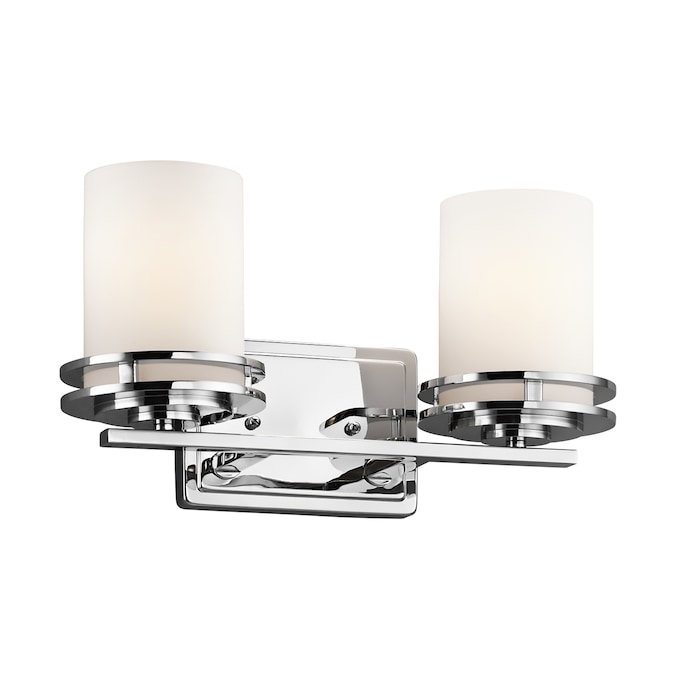 Kichler Hendrik 14.5-in 2-Light Chrome Modern/Contemporary Vanity Light