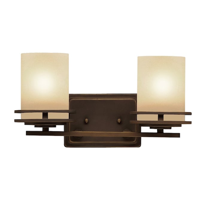 Kichler Hendrik 14.5-in 2-Light Antique Bronze Modern/Contemporary Vanity Light