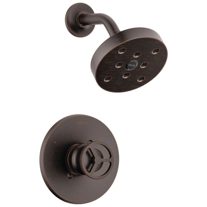 Delta Trinsic Venetian Bronze 1-handle Single Function Round Shower Faucet