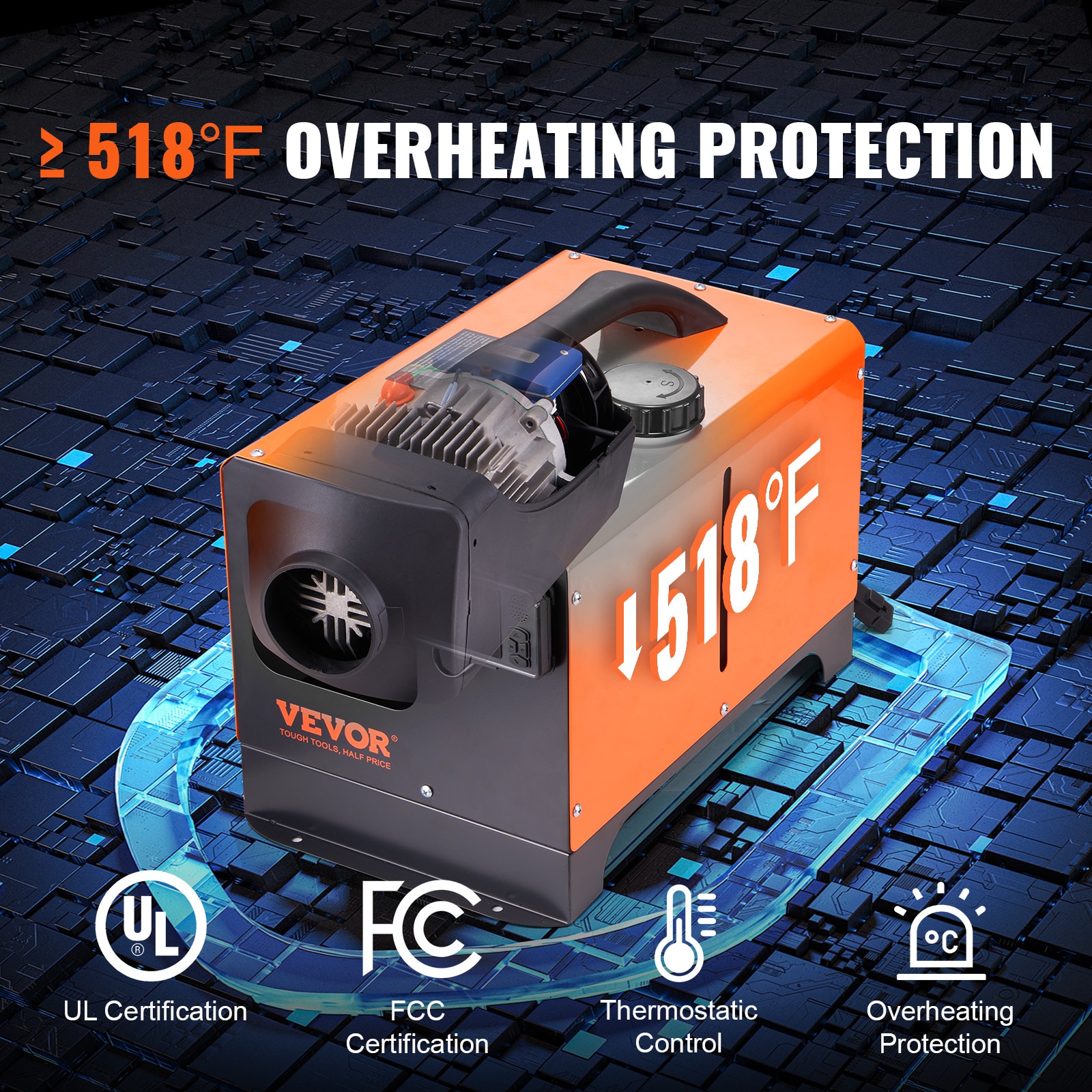 18000 -BTU Forced air Indoor/Outdoor Kerosene Heater - Image 6