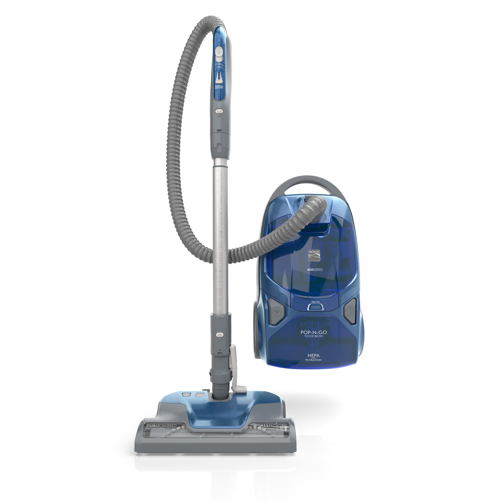 Pet friendly pop-n-go bagged Pet Canister Vacuum