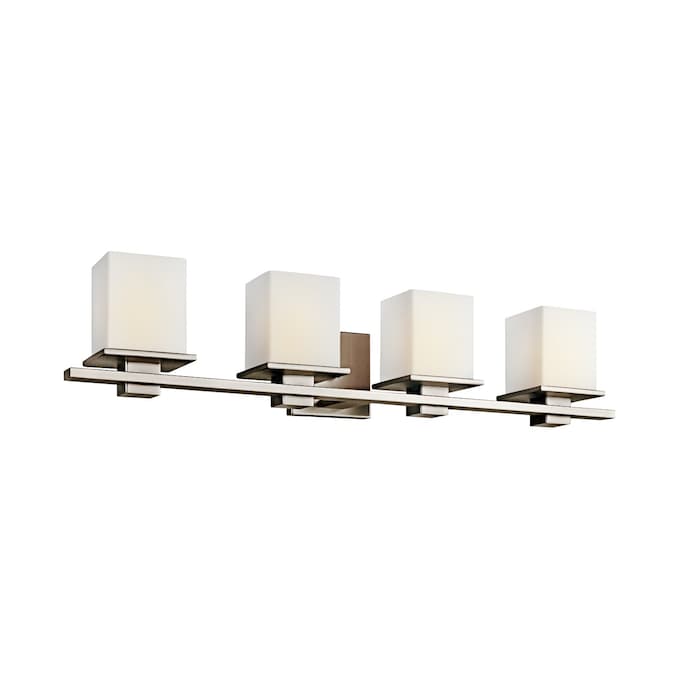 Kichler Tully 32-in 4-Light Antique Pewter Modern/Contemporary Vanity Light