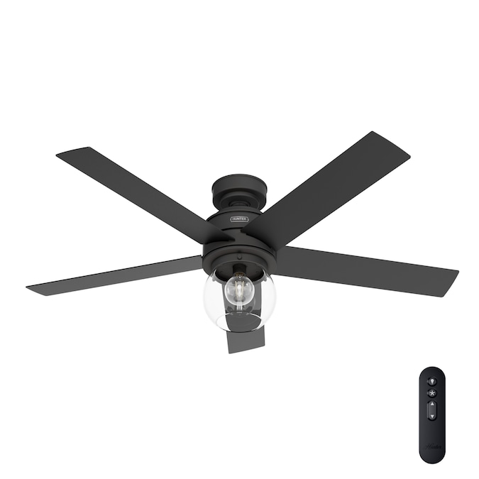Hunter Xidane SureSpeed 52-in Matte black LED Indoor Ceiling Fan with Light and Remote (5-Blade) - Image 16