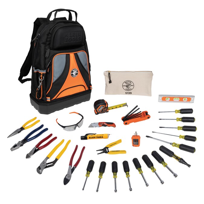Klein Tools 28-Piece Household Tool Set with Backpack