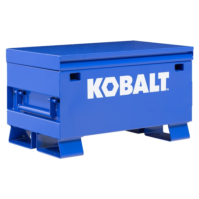 Kobalt 19-in W x 32-in L x 18-in H Blue Steel Jobsite Box