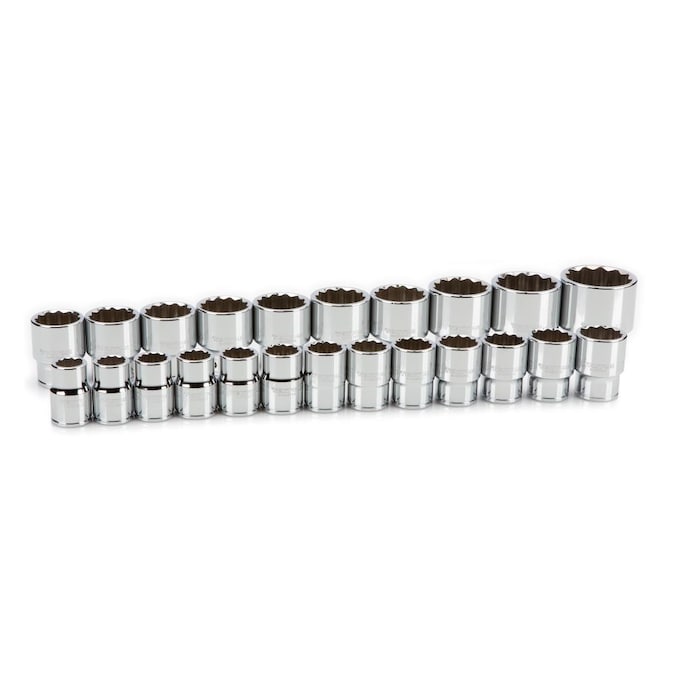 TEKTON 3/4-in Drive Metric Shallow Socket Set (23-Pieces)
