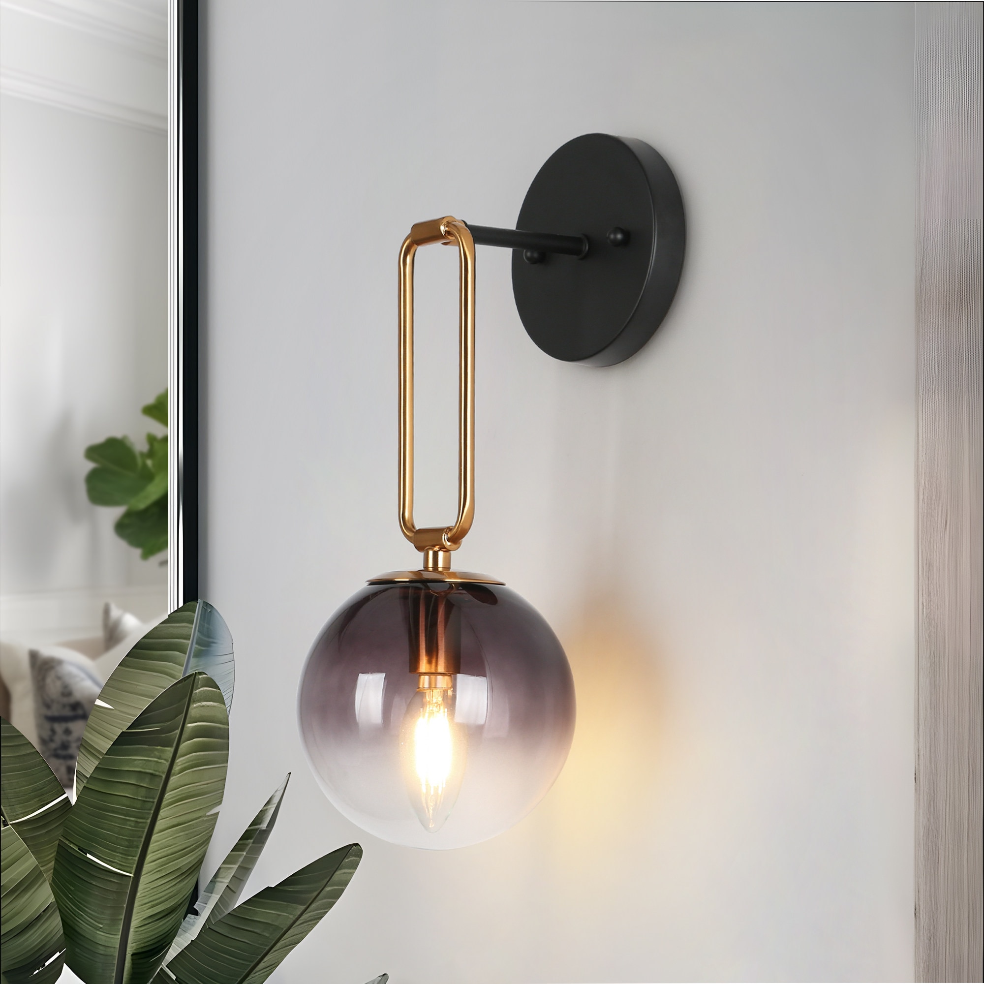 5.5-in W 1 -Light Multiple finishes Multiple colors Wall Sconce