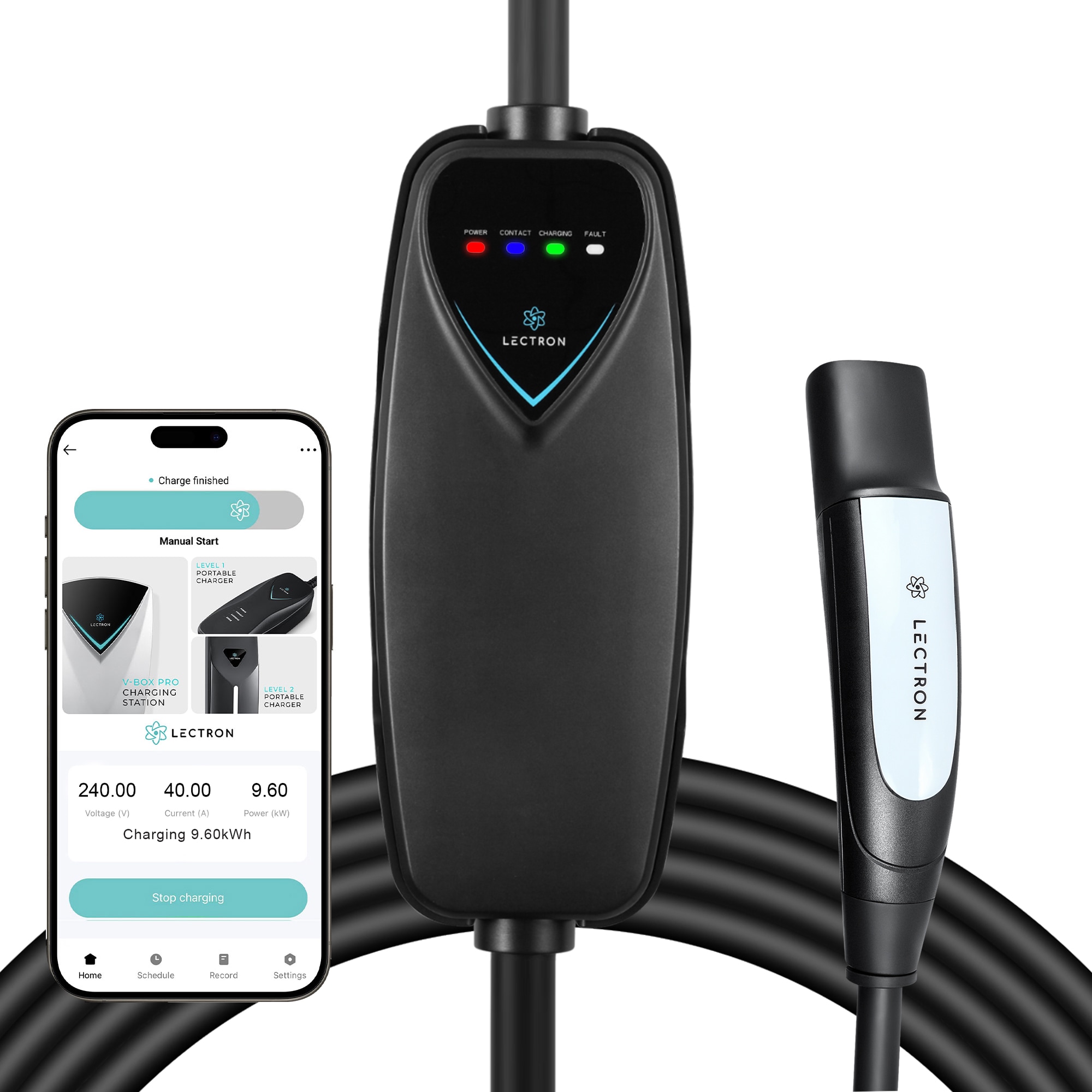 Tesla Charger (WiFi Version), Comp Models 3/Y/S/X Level 2 NEMA 14-50p Plug In EV Electric Vehicle Charging Station-up to 40 Amps/ 240-Volts with 16-ft Cable