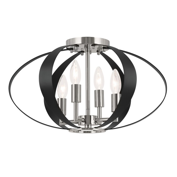 Kichler Cecil 4-Light Multiple Finishes Nickel Flush Mount Light