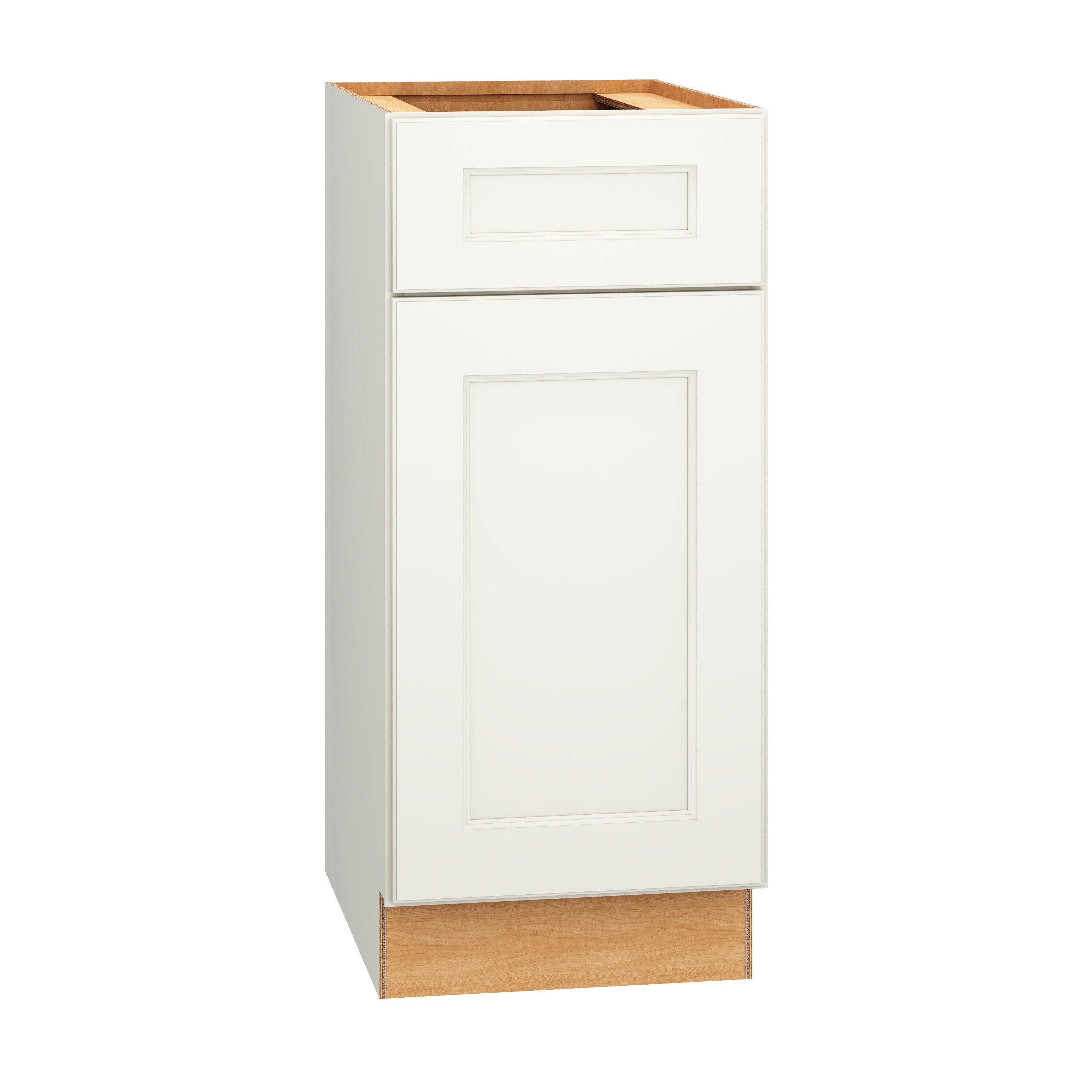 Macaulay 15-in White Bathroom Vanity Base Cabinet without Top
