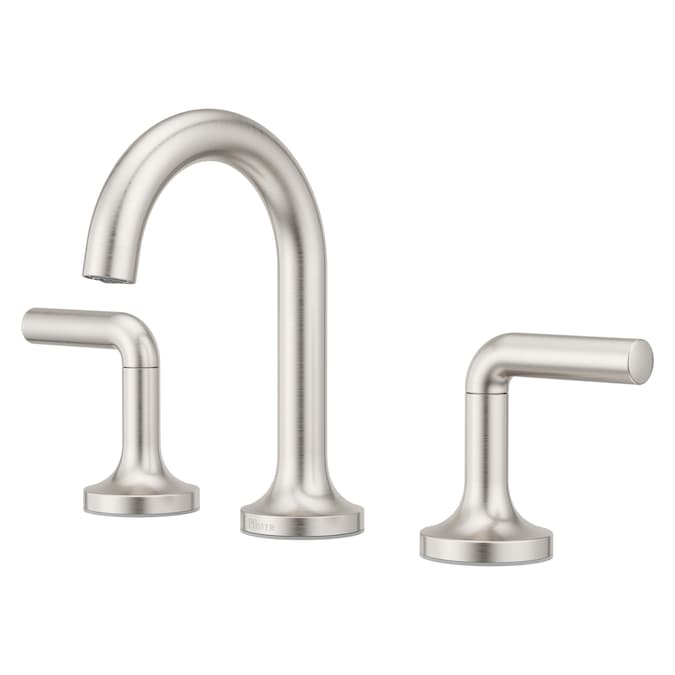 Pfister Zeelan Spot Defense Brushed Nickel Widespread 2-Handle WaterSense Bathroom Sink Faucet with Drain