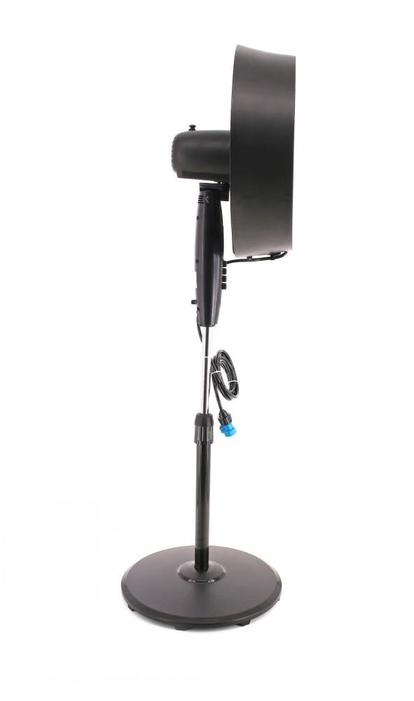 18-in 120 -Volt 3 -Speed Outdoor Black Oscillating Misting Pedestal Fan - Image 4
