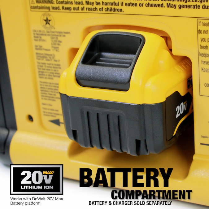 DEWALT Portable Radiant 12000-BTU Outdoor Portable Radiant Propane Heater - Image 7