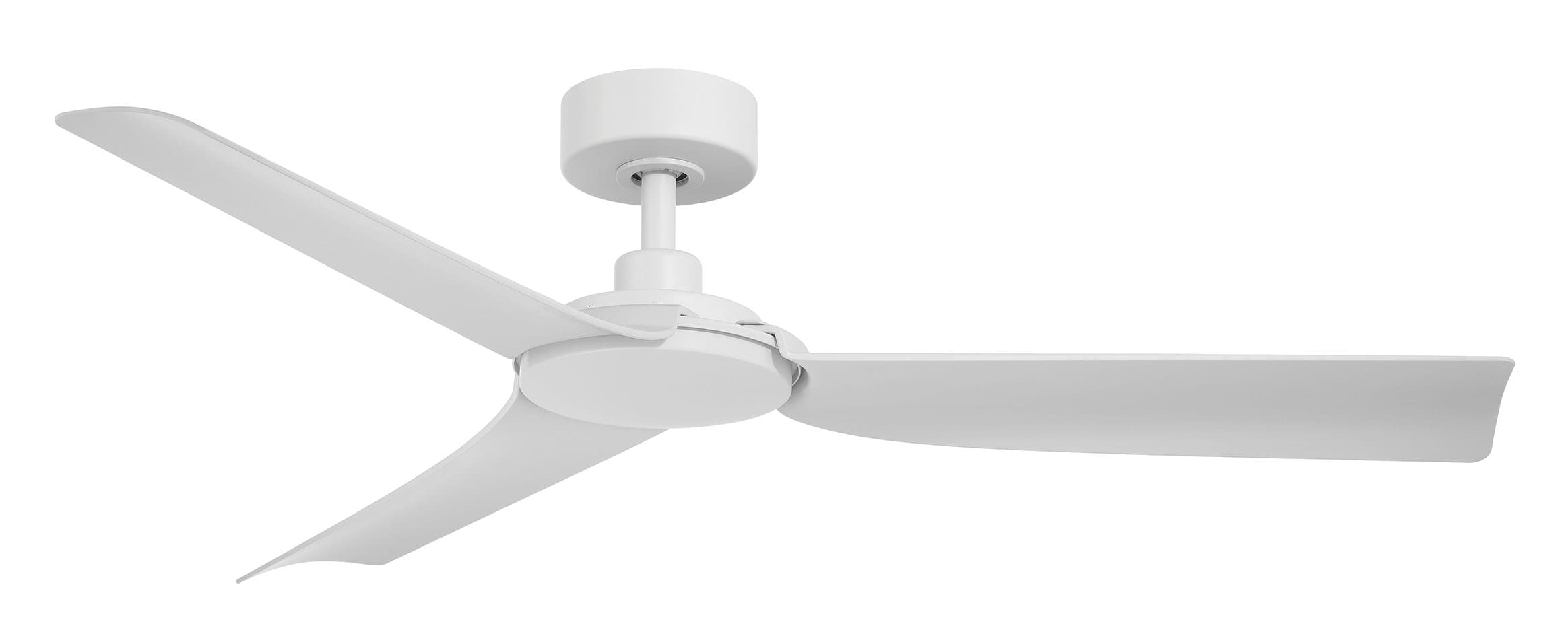 Lochwood 52-in Outdoor Matte White with Matte White Blades Ceiling Fan Without Light - Remote Included ( 3 -Blade ) - Image 8