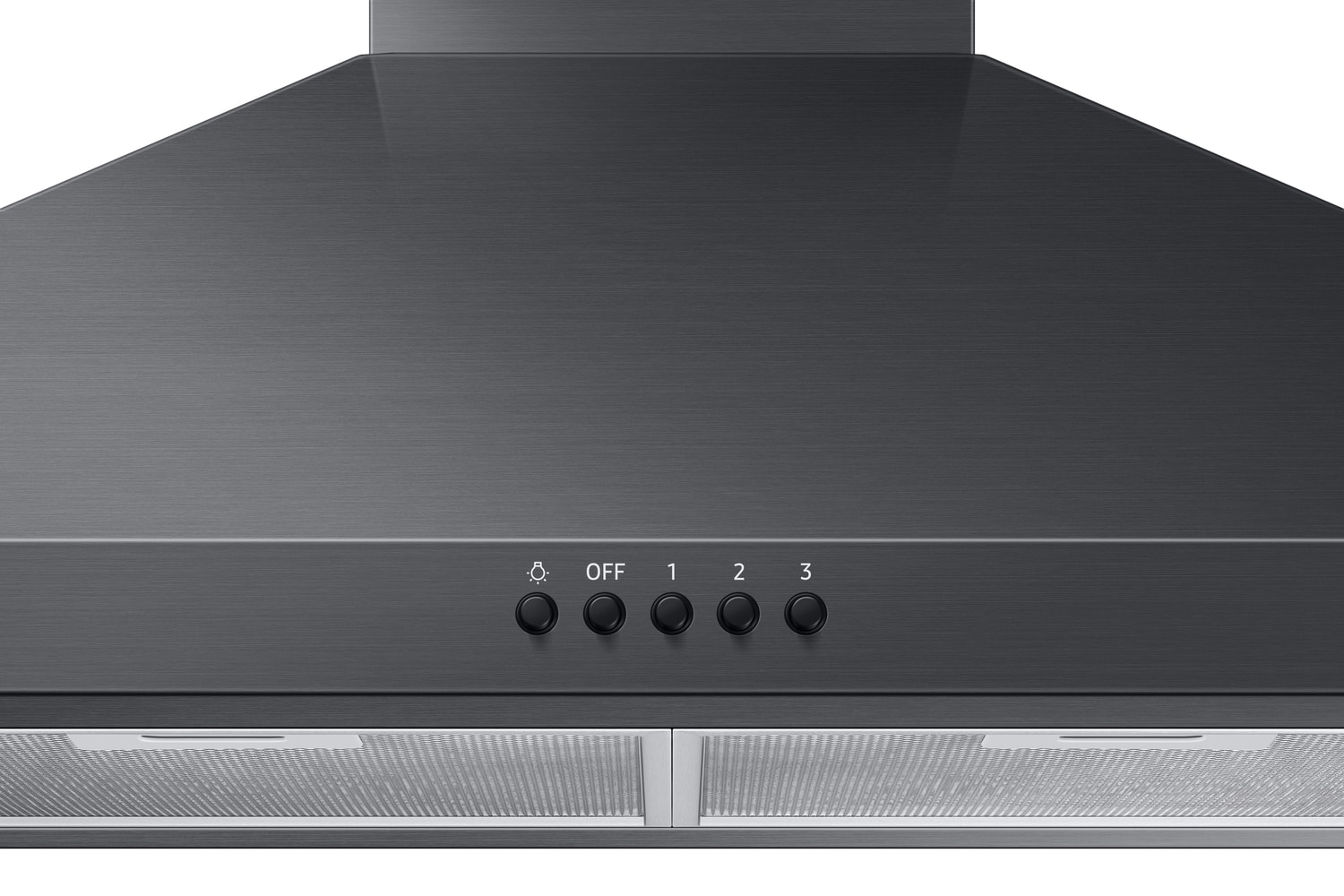 30 inch Convertible 390-CFM Fingerprint Resistant Black Stainless Steel Wall-Mounted Range Hood with Charcoal Filter - Image 3